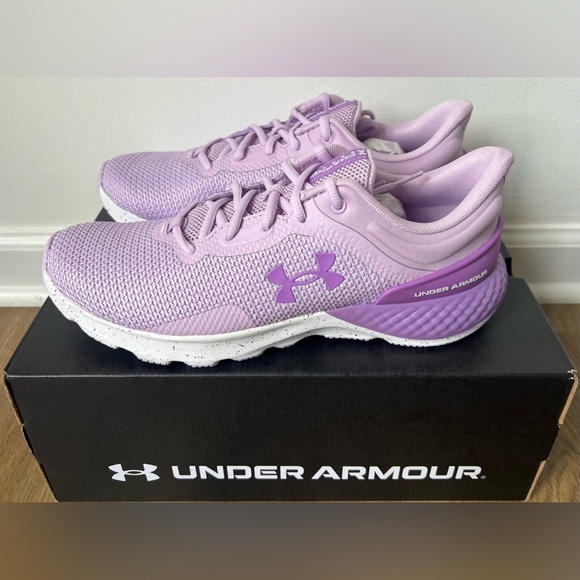Women’s Under Armour Charged Escape 4 Running Shoes Purple, Size 8.5 NEW - Picture 2 of 3